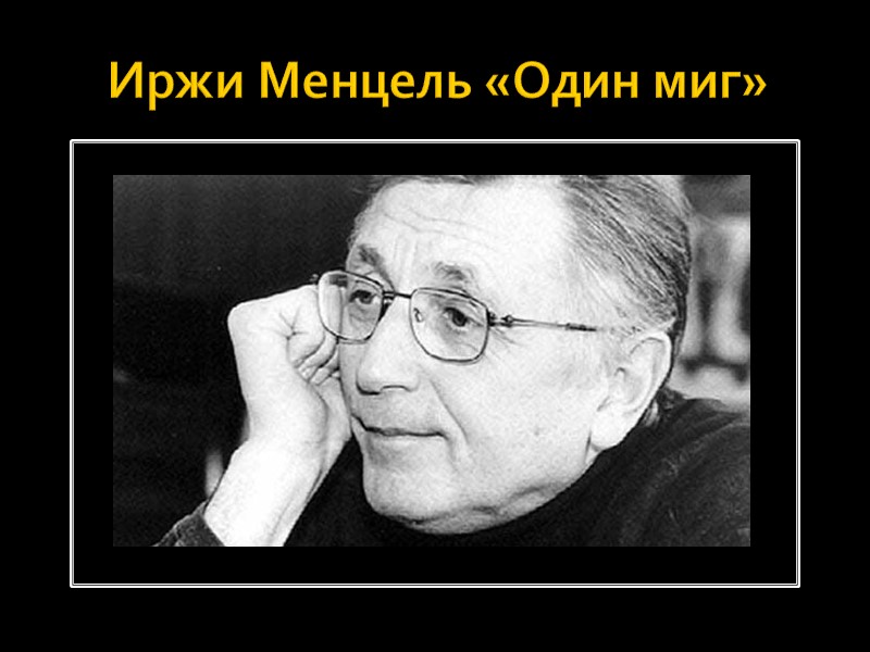 Иржи Менцель «Один миг»